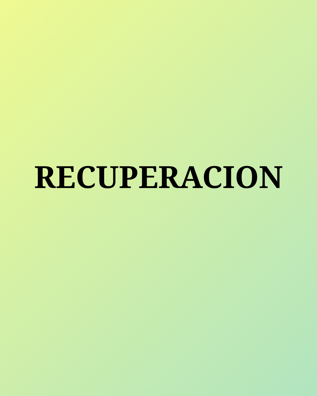 Recuperacion